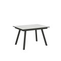 Table extensible Mirhi 90x120/180 cm avec cadre anthracite