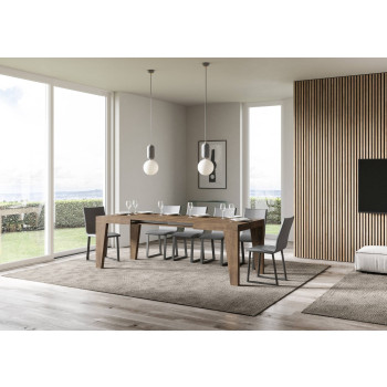 Table Naxy D.90 - Table extensible 120/224x90 cm Naxy frêne blanc