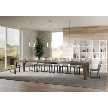 Table Naxy D.90 - Table extensible 130/390x90 cm Naxy Frêne blanc