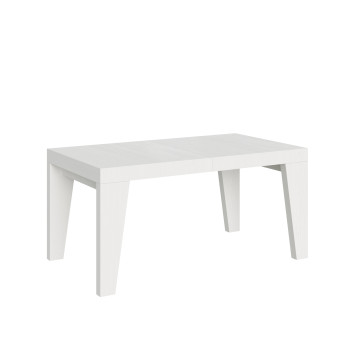 Table Naxy D.90 - Table extensible 160/264x90 cm Naxy frêne blanc
