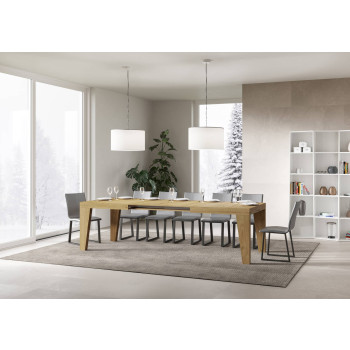 Table Naxy D.90 - Table extensible 180/440x90 cm Naxy frêne blanc