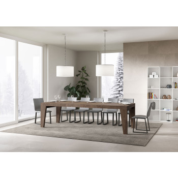 Table Naxy Premium D.90 - Table extensible 160/264x90 cm Naxy Premium frêne blanc