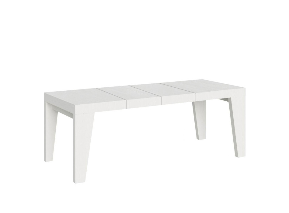 Table Naxy Premium D.90 - Table extensible 180/284x90 cm Naxy Premium frêne blanc
