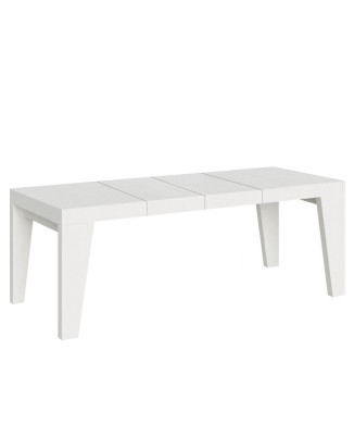 Table Naxy Premium D.90 - Table extensible 200/460x90 cm Naxy Premium frêne blanc