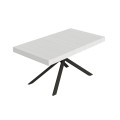 Table extensible Niket 80x160/244 cm avec pieds anthracite