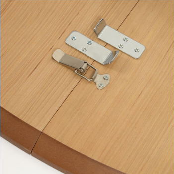 Table ovale extensible Oqui en placage de chêne Ø140