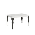 Table extensible Paxon 90x120/380 cm avec pieds anthracite
