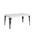 Table extensible Paxon 90x160/420 cm avec cadre anthracite