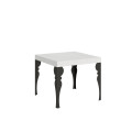 Table extensible Paxon 90x90/246 cm avec cadre anthracite