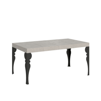 Table Paxon Premium pieds anthracite D.90 - Table extensible 120/224x90 cm Paxon Premium frêne blanc pieds anthracite