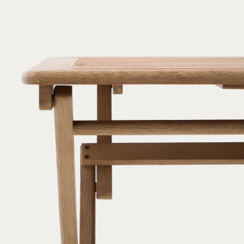 Table pliante Dandara en bois d'acacia massif 66 x 66 cm FSC 100%