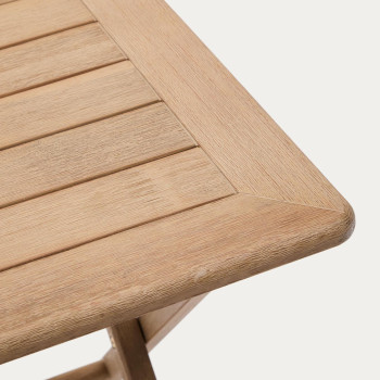 Table pliante Dandara en bois d'acacia massif 66 x 66 cm FSC 100%