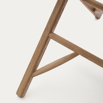 Table pliante Dandara en bois d'acacia massif 66 x 66 cm FSC 100%