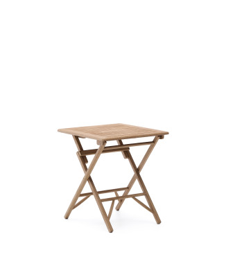 Table pliante Dandara en bois d'acacia massif 66 x 66 cm FSC 100%