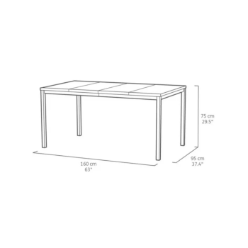 Table PORTO 160 KETER
