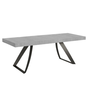 Table Proxy Premium Anthracite - Table extensible 90x180/284 cm Proxy Premium Frêne blanc Structure anthracite