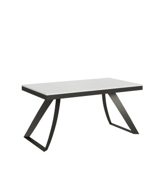 Table Proy Evolution Anthracite - Table extensible 90x160/264 cm Proxy Evolution Frêne Blanc Structure Anthracite