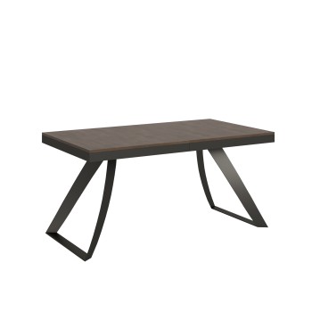 Table Proy Evolution Anthracite - Table extensible 90x160/420 cm Proxy Evolution Frêne Blanc Structure Anthracite