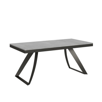 Table Proy Evolution Anthracite - Table extensible 90x180/284 cm Proxy Evolution Frêne Blanc Structure Anthracite