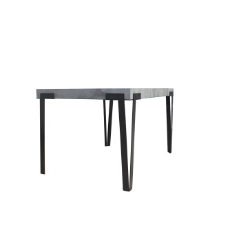 Table Rio - Table extensible 90x130/234 cm Frêne blanc Rio Structure anthracite