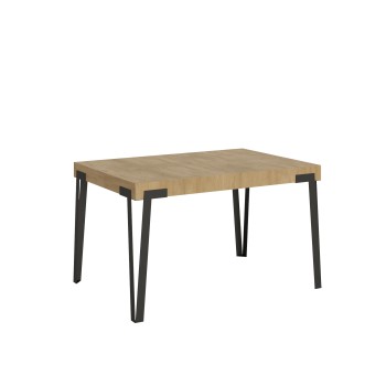 Table Rio - Table extensible 90x130/234 cm Frêne blanc Rio Structure anthracite