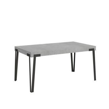 Table Rio - Table extensible 90x160/264 cm Frêne blanc Rio Structure anthracite