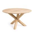 Table d'extérieur ronde en bois Teresinha