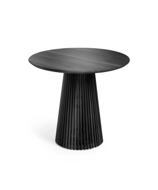 Table ronde Jeanette en bois massif