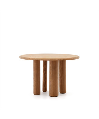 Table ronde Mailen en frêne avec finition