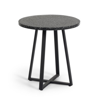 Table ronde Tella en terrazzo noir Ø 70 cm terrazzo noir Ø 70 cm