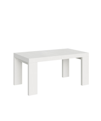 Table Roxell P.90 - Table extensible 160/264x90 cm Roxell Frêne blanc