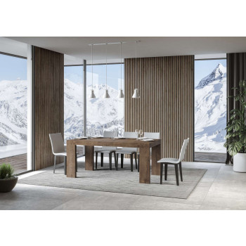 Table Roxell P.90 - Table extensible 160/420x90 cm Roxell Frêne blanc