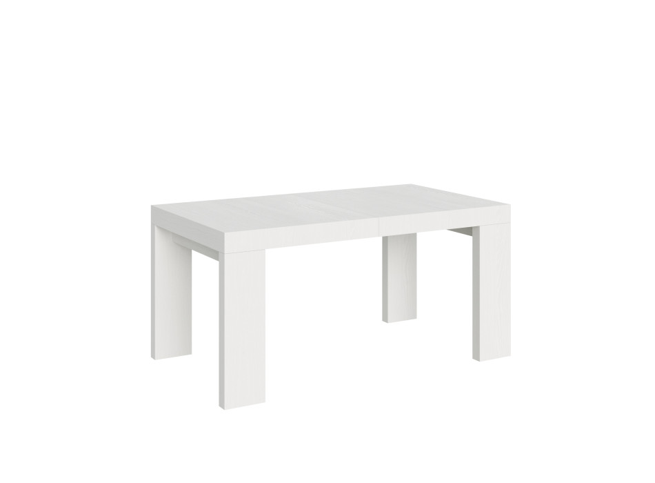 Table Roxell P.90 - Table extensible 160/420x90 cm Roxell Frêne blanc