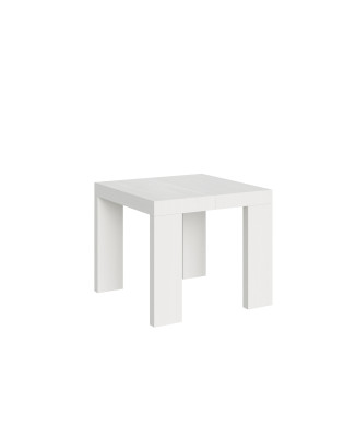 Table Roxell P.90 - Table extensible 90/246x90 cm Roxell Frêne blanc
