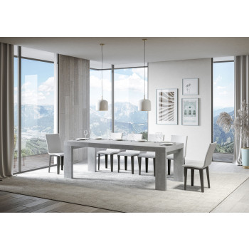 Table Roxell Premium D.90 - Table extensible 140/244x90 cm Roxell Premium Frêne blanc
