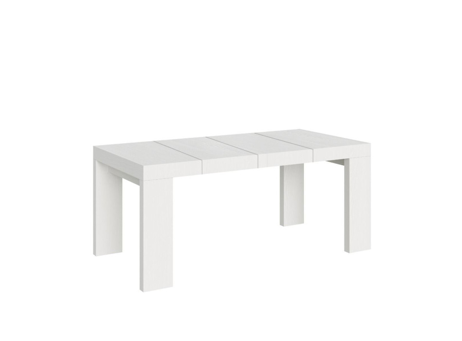Table Roxell Premium D.90 - Table extensible 140/244x90 cm Roxell Premium Frêne blanc