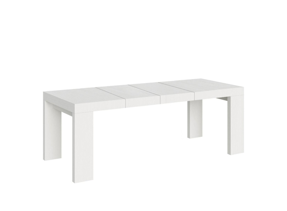 Table Roxell Premium D.90 - Table extensible 160/264x90 cm Roxell Premium Frêne blanc