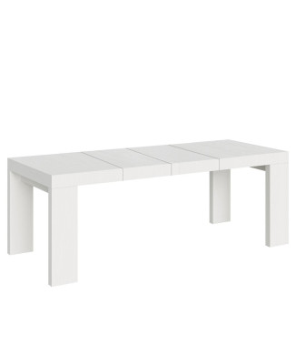 Table Roxell Premium D.90 - Table extensible 200/304x90 cm Roxell Premium Frêne blanc