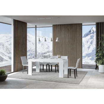 Table Roxell Premium D.90 - Table extensible 200/460x90 cm Roxell Premium Frêne blanc