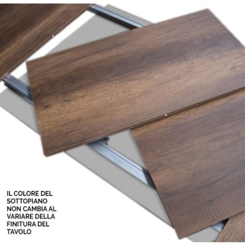 Roxell Premium Table - Table extensible 90x90/246 cm Roxell Premium Frêne Blanc