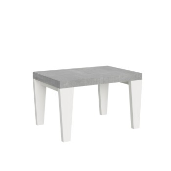 Table Spimbo Mix - Table extensible 90x130/234 cm Spimbo Mix avec plateau en frêne blanc et pieds en noyer