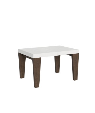 Table Spimbo Mix - Table extensible 90x130/234 cm Spimbo Mix avec plateau en frêne blanc et pieds en noyer