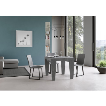 Table Spimbo D.90 - Table extensible 90/246x90 cm Spimbo Frêne blanc