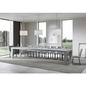 Table Spimbo Premium D.90 - Table extensible 140/400x90 cm Spimbo Premium Frêne blanc