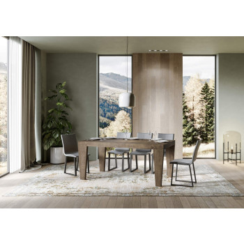 Table Spimbo Premium D.90 - Table extensible 160/264x90 cm Spimbo Premium Frêne blanc