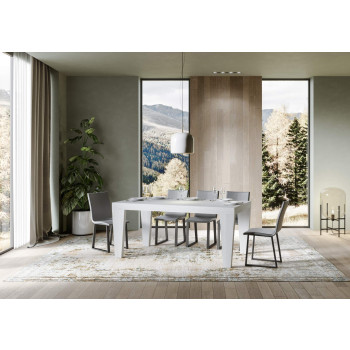 Table Spimbo Premium D.90 - Table extensible 200/460x90 cm Spimbo Premium Frêne blanc