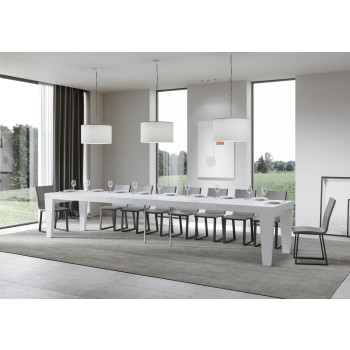 Table Spimbo Premium D.90 - Table extensible 200/460x90 cm Spimbo Premium Frêne blanc