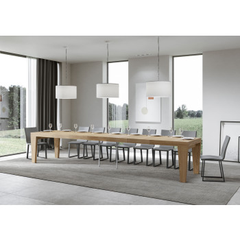 Table Spimbo Premium D.90 - Table extensible 200/460x90 cm Spimbo Premium Frêne blanc