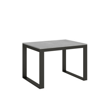 Table Tecno Evolution P.90 - Table extensible 120/380x90 cm Structure en frêne blanc et pieds anthracite Tecno Evolution