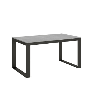 Table Tecno Evolution P.90 - Table extensible 160/264x90 cm Structure en frêne blanc et pieds anthracite Tecno Evolution